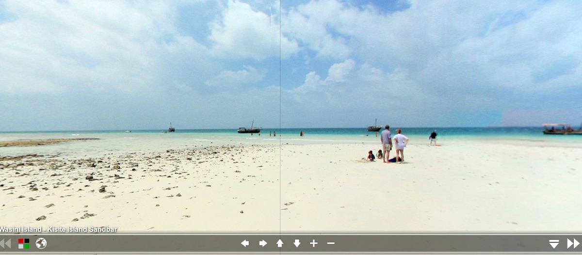 360 degree view of Wasini Island / Kisite Island Sandbar