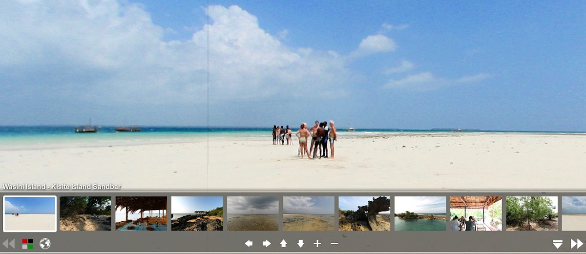360 degree view of Wasini Island / Kisite Island Sandbar