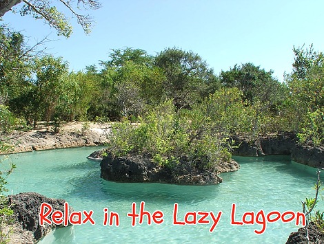 Lazy Lagoon pool on Wasini Island