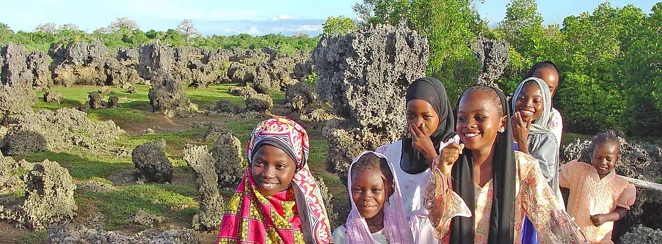 Residents of Wasini Island at the Wasini Womens Boardwalk